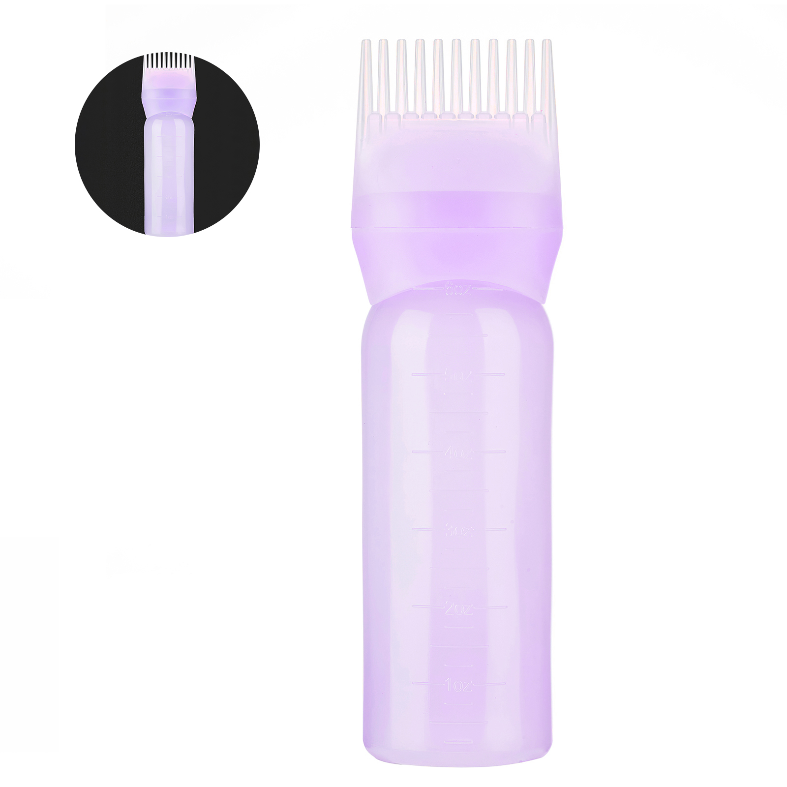 Hair Dye Applicator Bottle with Comb Tip
