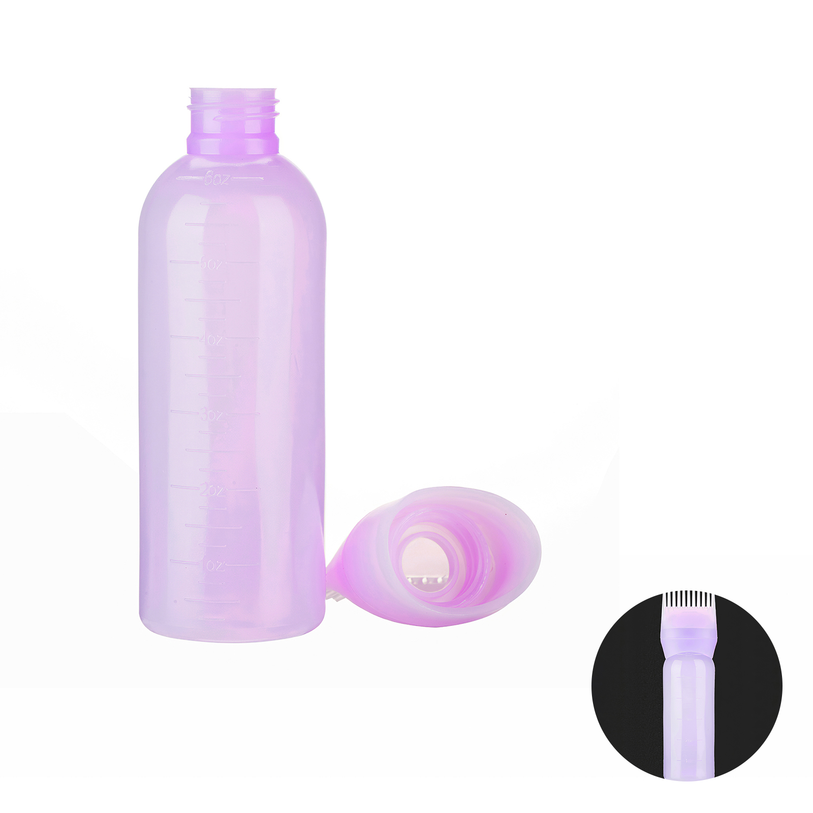 Hair Dye Applicator Bottle with Comb Tip