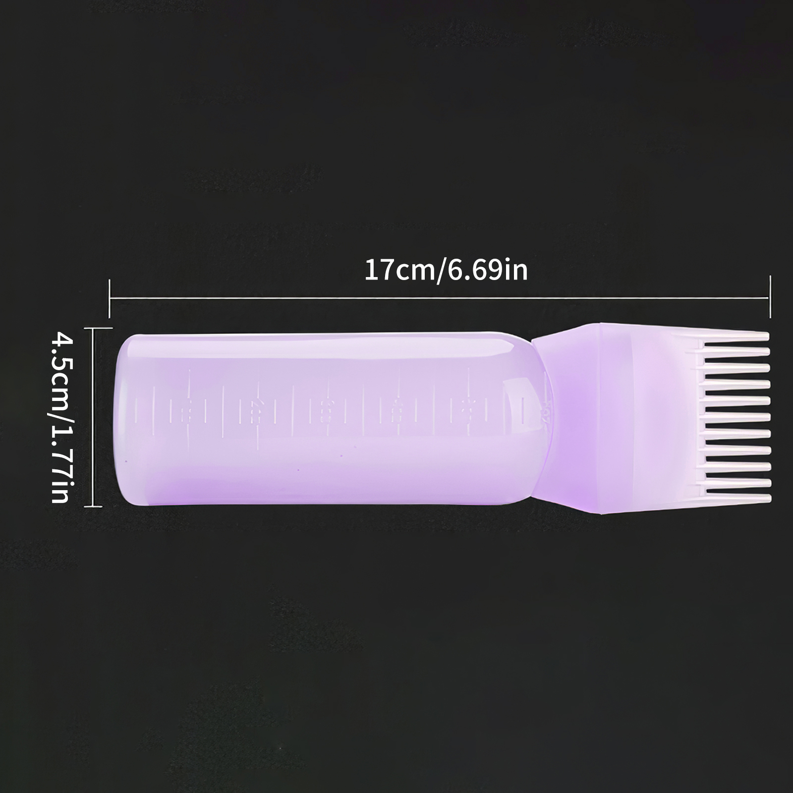 Hair Dye Applicator Bottle with Comb Tip