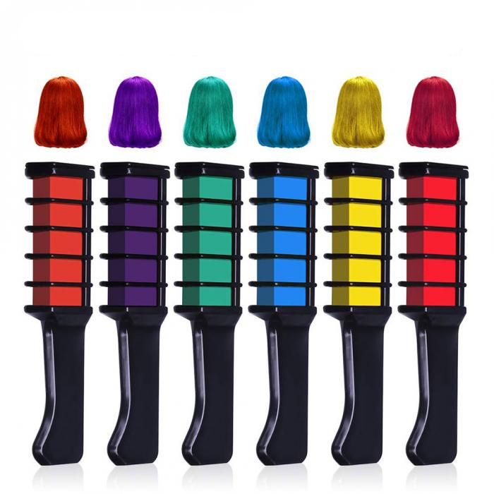 Hair Dye Chalks Temporary Color Kit (6 pcs)