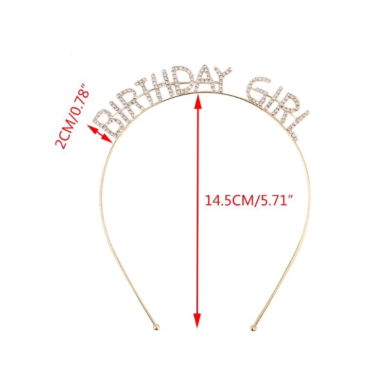 Hair Hoops Birthday Girl Headband Hair Hoops Birthday Girl Headband