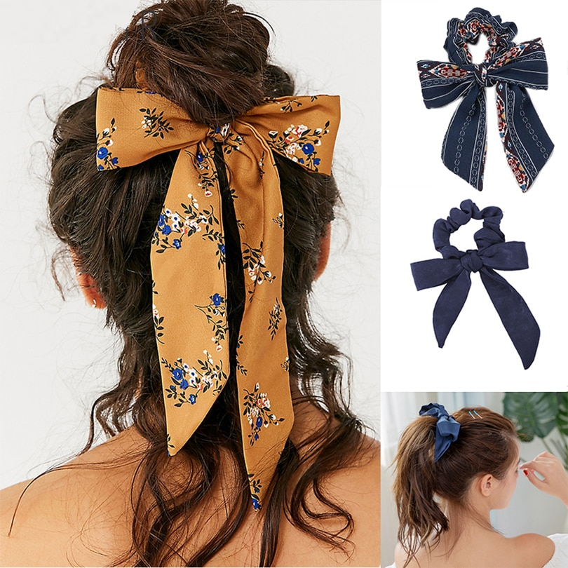 Hair Scrunchies Ribbon Hair Streamer Hair Scrunchies Ribbon Hair Streamer