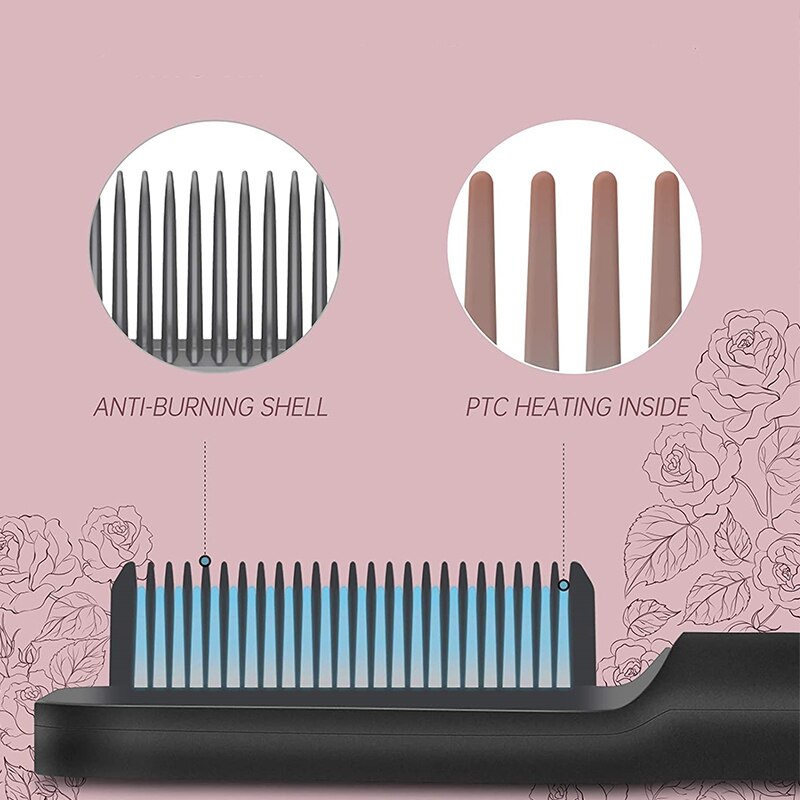 Hair Straightener Professional Quick Heated Electric Hot Comb Hair Straightener Personal Care Multifunctional Hairstyle Hair Straightener Professional Quick Heated Electric Hot Comb Hair Straightener Personal Care Multifunctional Hairstyle
