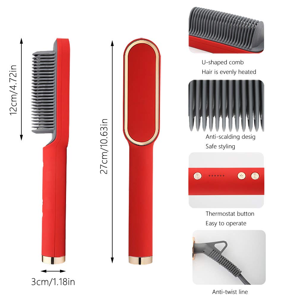 Hair Straightener Professional Quick Heated Electric Hot Comb Hair Straightener Personal Care Multifunctional Hairstyle Hair Straightener Professional Quick Heated Electric Hot Comb Hair Straightener Personal Care Multifunctional Hairstyle