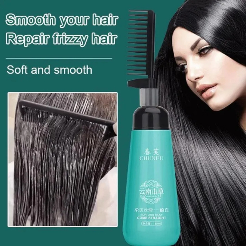 Hair Straightening Cream And Comb Set Nourishing No Hurting Repair Damaged Hair Keratin Smooth Care Improving Hair Straightening Cream And Comb Set Nourishing No Hurting Repair Damaged Hair Keratin Smooth Care Improving