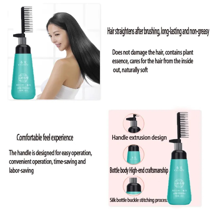 Hair Straightening Cream And Comb Set Nourishing No Hurting Repair Damaged Hair Keratin Smooth Care Improving Hair Straightening Cream And Comb Set Nourishing No Hurting Repair Damaged Hair Keratin Smooth Care Improving