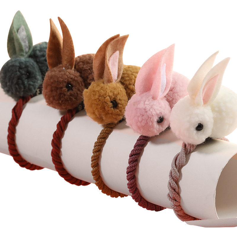 Hair Ties Felt Bunny Design Hair Ties Felt Bunny Design
