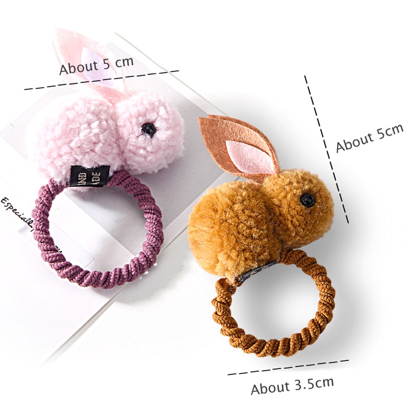 Hair Ties Felt Bunny Design Hair Ties Felt Bunny Design
