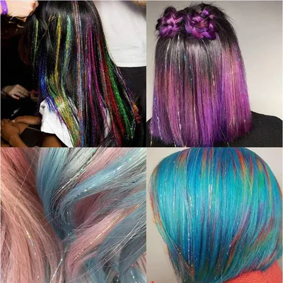 Hair Tinsels Glitter Extensions Hair Tinsels Glitter Extensions