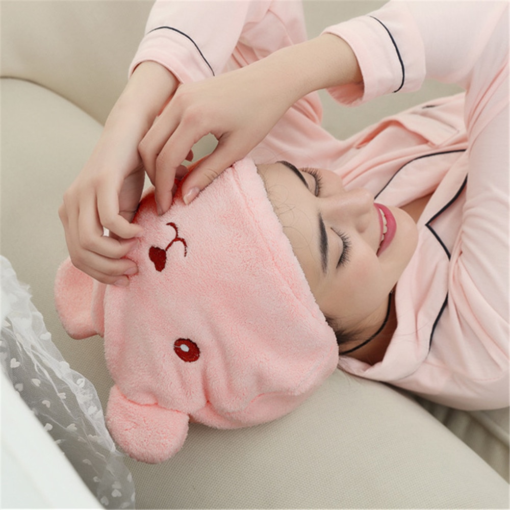 Hair Towel Wrap Microfiber Bear Cap Hair Towel Wrap Microfiber Bear Cap