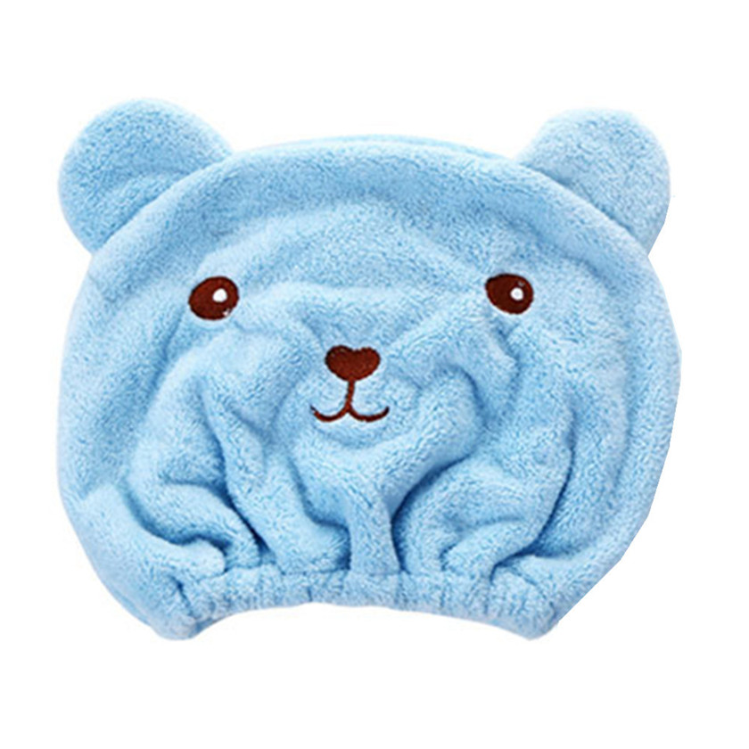 Hair Towel Wrap Microfiber Bear Cap Hair Towel Wrap Microfiber Bear Cap
