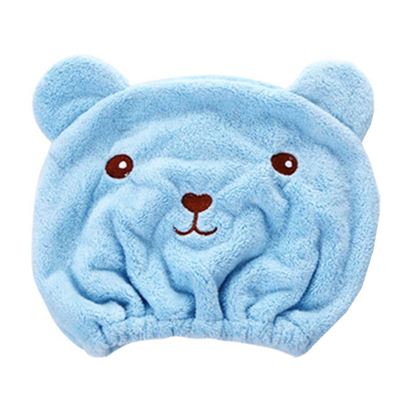 Hair Towel Wrap Microfiber Bear Cap Hair Towel Wrap Microfiber Bear Cap