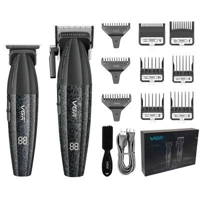 Hair Trimmer Professional Electric Hair Clipper Barber Hair Cutting Machine 9000 RPM Haircut Metal Trimmer for Men V-640 Hair Trimmer Professional Electric Hair Clipper Barber Hair Cutting Machine 9000 RPM Haircut Metal Trimmer for Men V-640