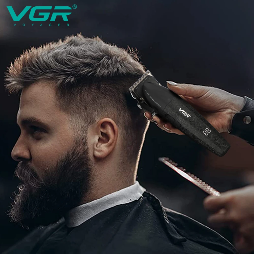 Hair Trimmer Professional Electric Hair Clipper Barber Hair Cutting Machine 9000 RPM Haircut Metal Trimmer for Men V-640 Hair Trimmer Professional Electric Hair Clipper Barber Hair Cutting Machine 9000 RPM Haircut Metal Trimmer for Men V-640