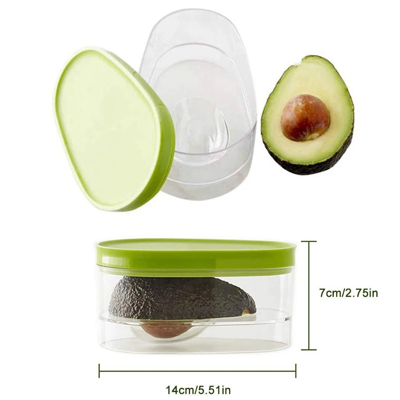 Half Avocado Airtight Storage Box Clear Plastic Avocado Fresh-keeping Box Storage Container Half Avocado Airtight Storage Box Clear Plastic Avocado Fresh-keeping Box Storage Container
