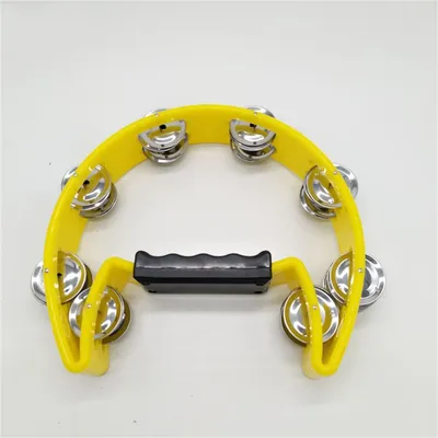 Half Moon Tambourine Musical Instrument