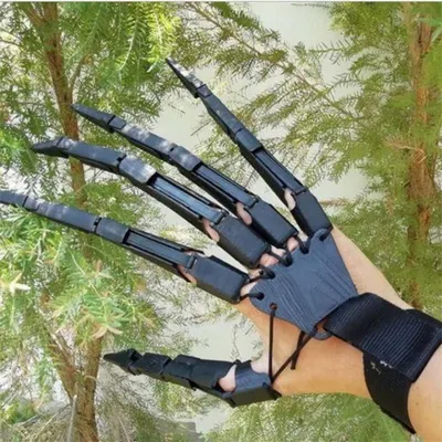 Halloween Articulated Fingers Scarry Fake Fingers Skeleton Hands Realistic Horror Ghost Claw Props Cosplay Gear Finger
