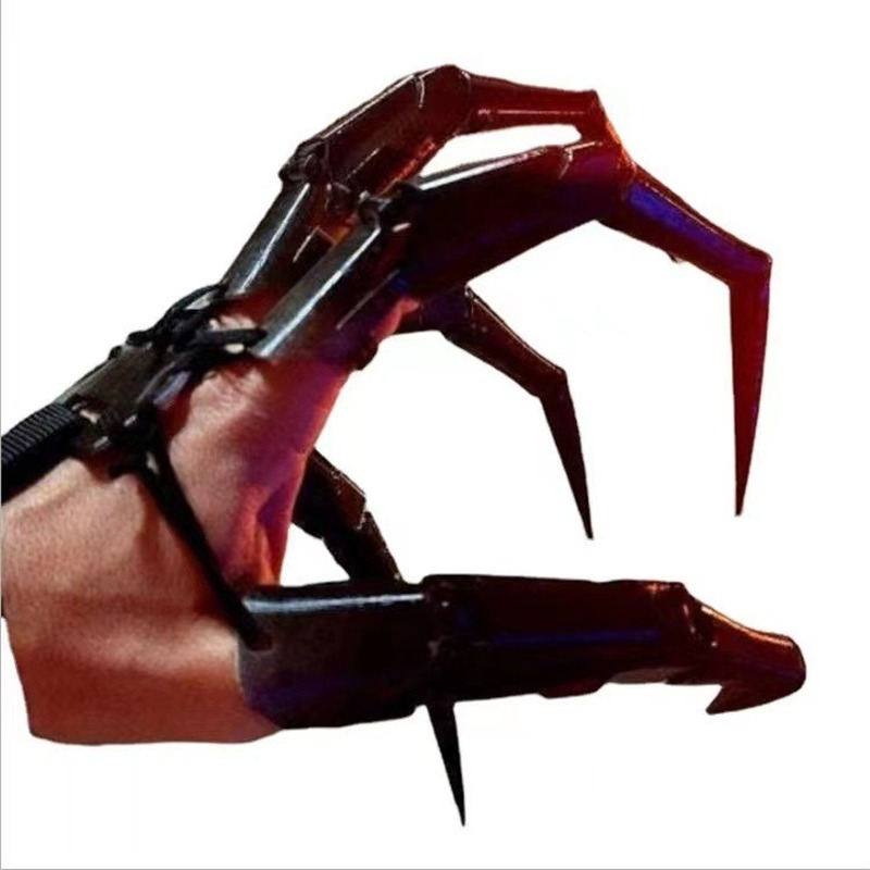 Halloween Articulated Fingers Scarry Fake Fingers Skeleton Hands Realistic Horror Ghost Claw Props Cosplay Gear Finger