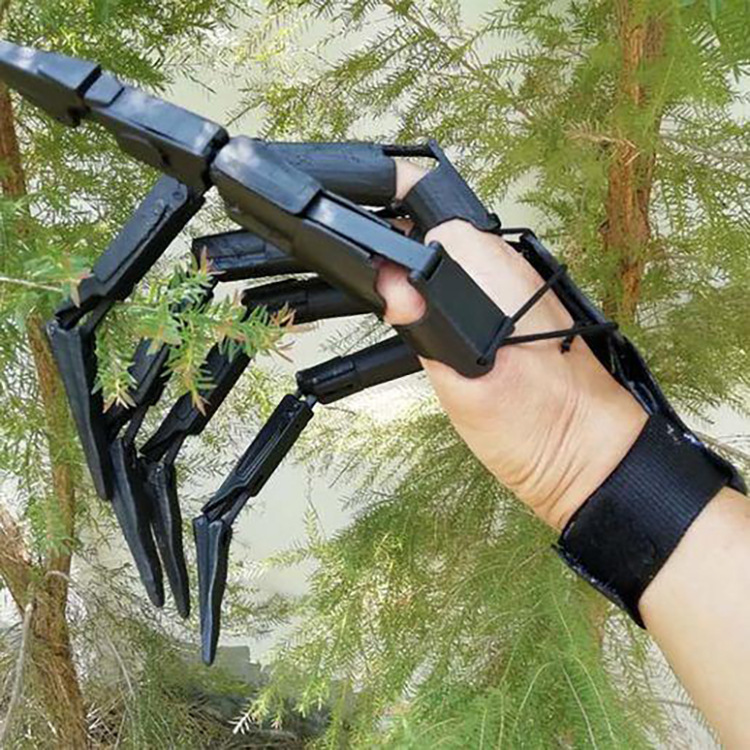 Halloween Articulated Fingers Scarry Fake Fingers Skeleton Hands Realistic Horror Ghost Claw Props Cosplay Gear Finger