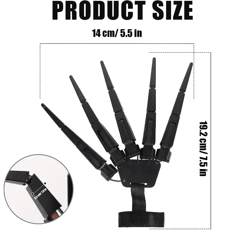Halloween Articulated Fingers Scary Fake Fingers Skeleton Hand Cosplay Finger Glove Realistic Horror Ghost Claw Prop Halloween Articulated Fingers Scary Fake Fingers Skeleton Hand Cosplay Finger Glove Realistic Horror Ghost Claw Prop