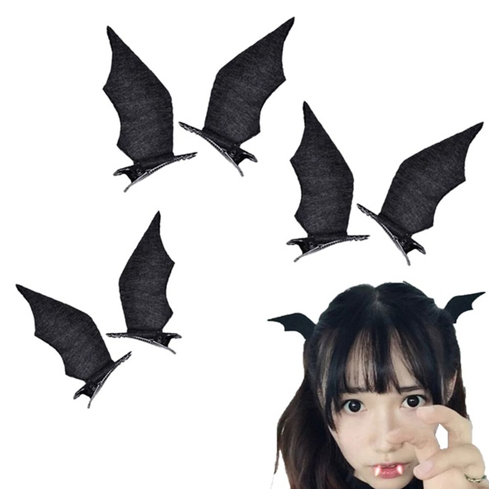 Halloween Bat Wings Hair Clips (2 pcs) Halloween Bat Wings Hair Clips (2 pcs)