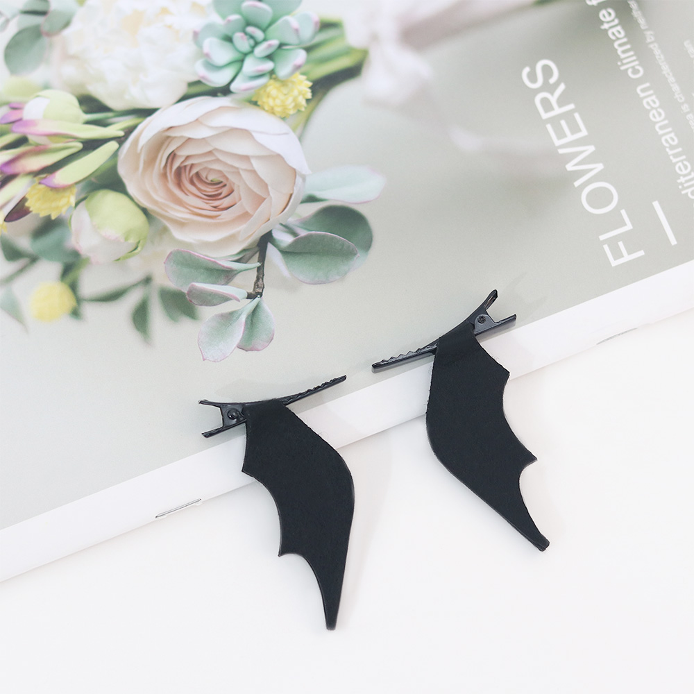Halloween Bat Wings Hair Clips (2 pcs)