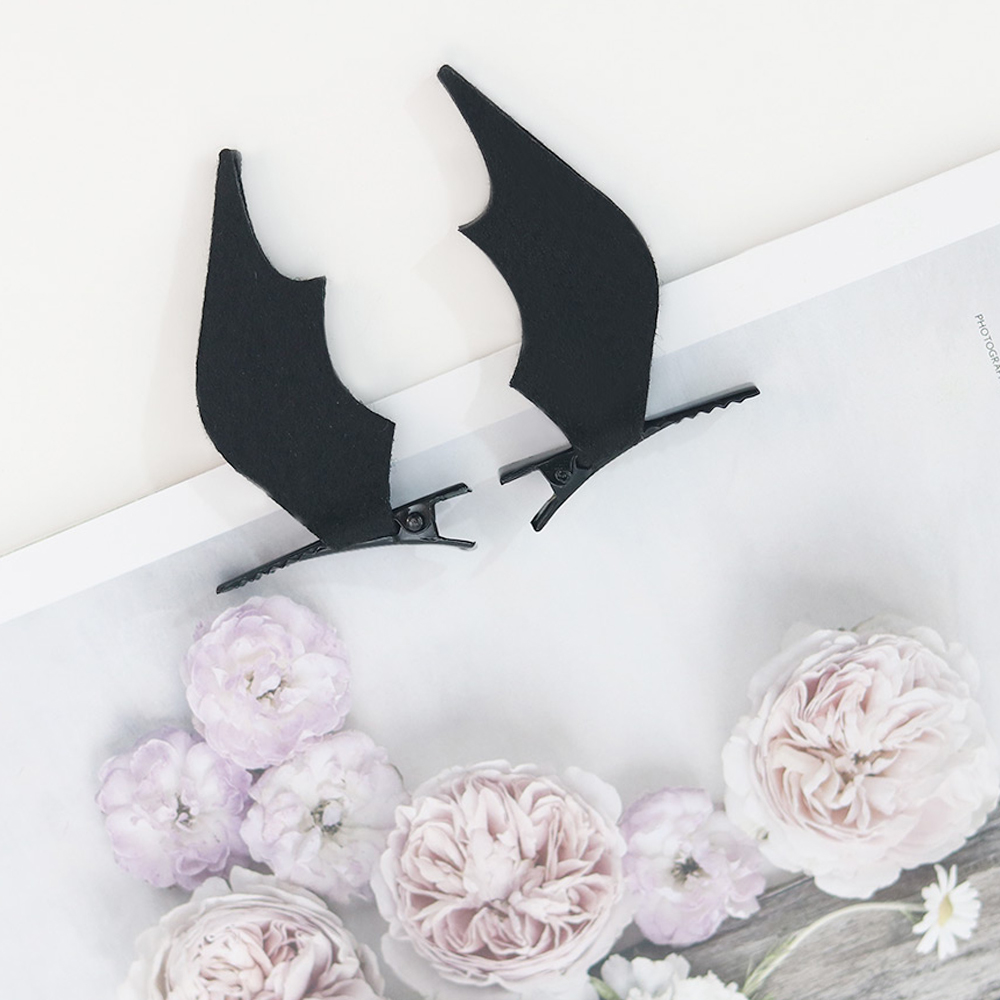 Halloween Bat Wings Hair Clips (2 pcs)