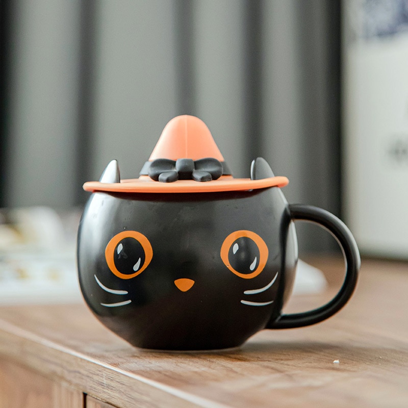 Halloween Black Cat Mug