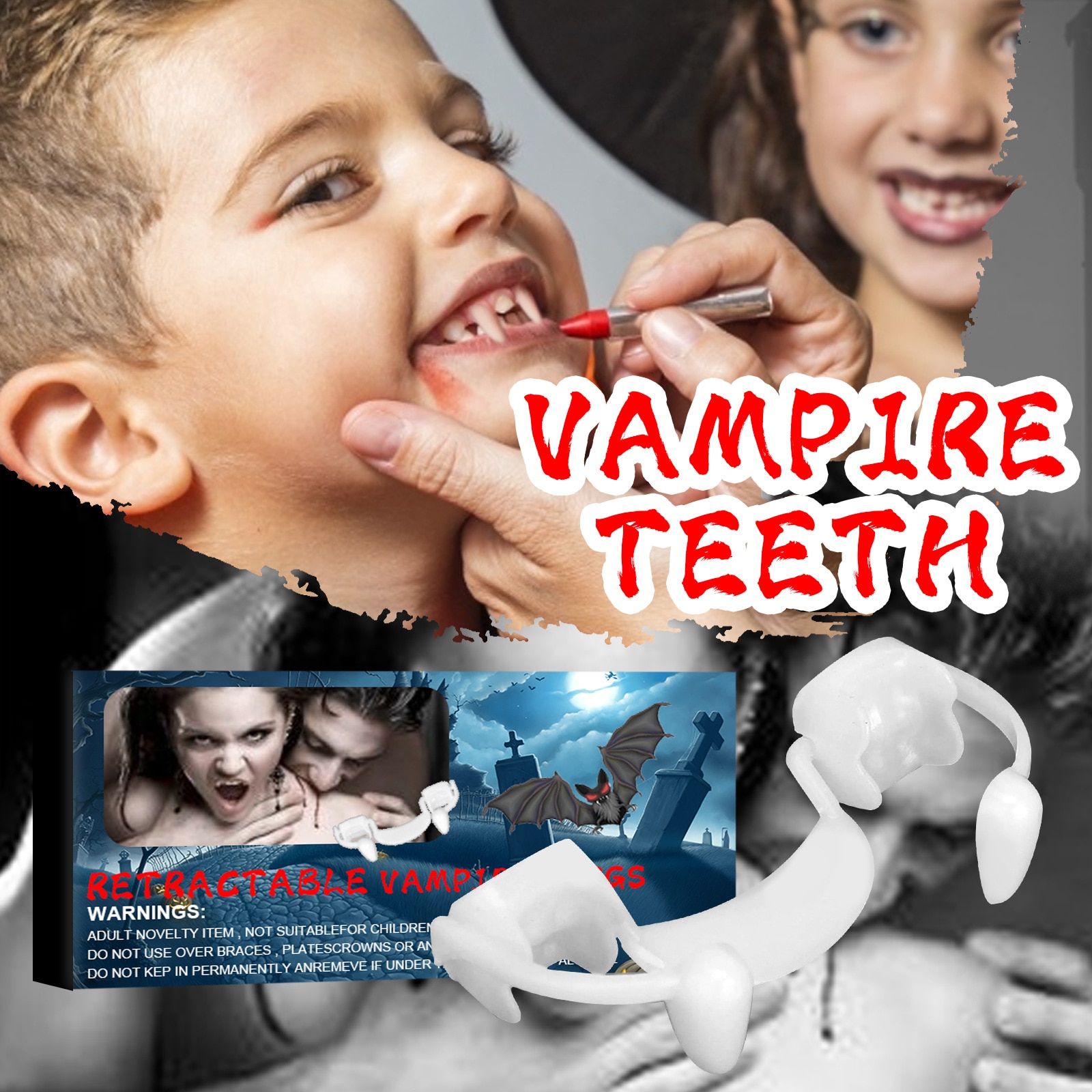Halloween Costume Vampire Dentures Halloween Costume Vampire Dentures