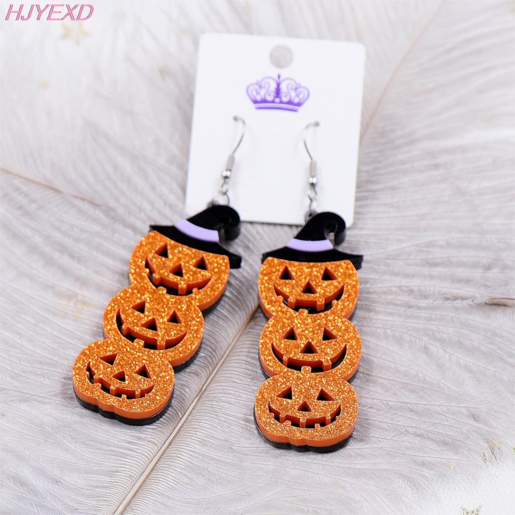 Halloween Dangle Pumpkin Earrings