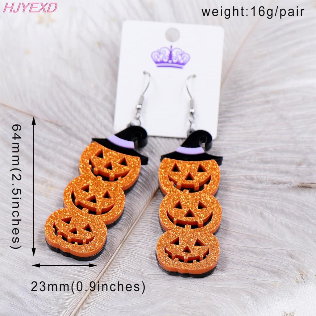 Halloween Dangle Pumpkin Earrings