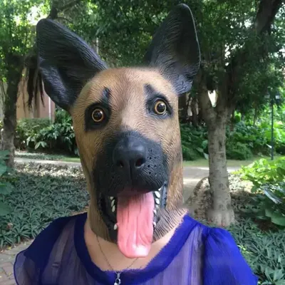 Halloween German Shepherd Latex Dog Head Animal Mask Full Face Adult Mask Masquerade Fancy Dress Cosplay Costume Props Halloween German Shepherd Latex Dog Head Animal Mask Full Face Adult Mask Masquerade Fancy Dress Cosplay Costume Props