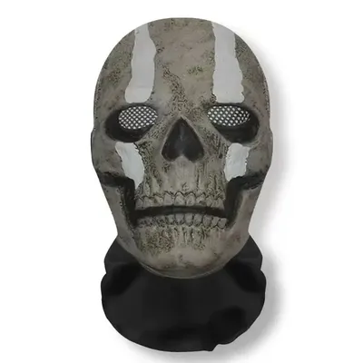 Halloween Ghost Face 3D Printed Mask Stretch Mesh Full Face Mask Skull Role Play Headdress Halloween Cosplay Horror Halloween Ghost Face 3D Printed Mask Stretch Mesh Full Face Mask Skull Role Play Headdress Halloween Cosplay Horror