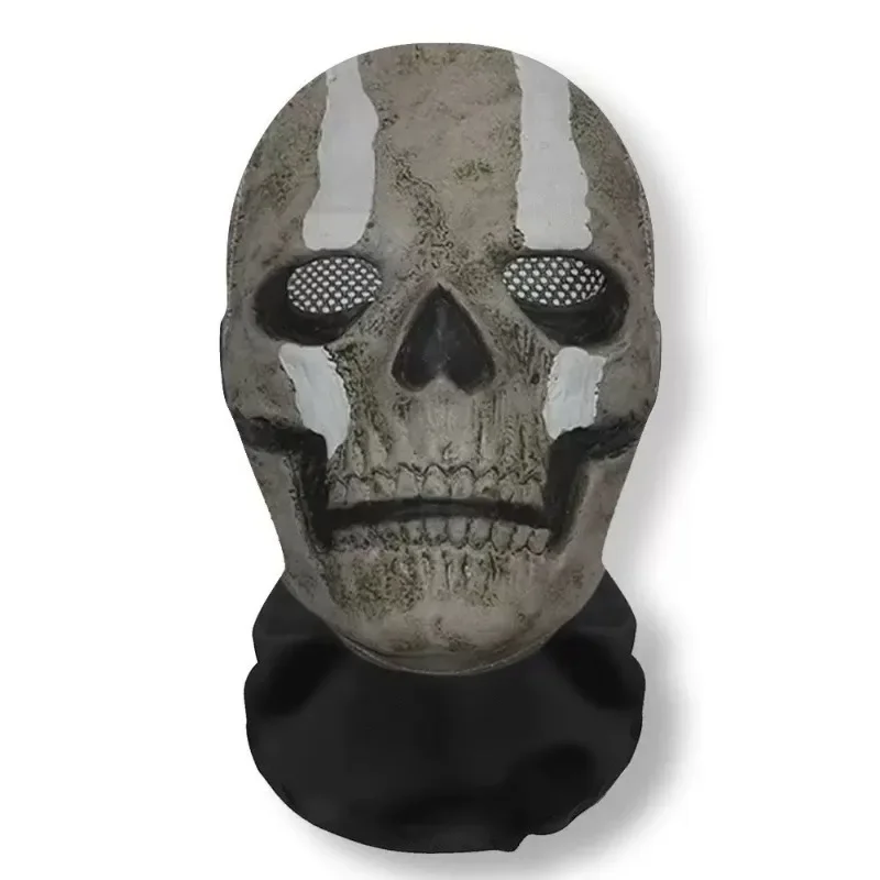 Halloween Ghost Face 3D Printed Mask Stretch Mesh Full Face Mask Skull Role Play Headdress Halloween Cosplay Horror Halloween Ghost Face 3D Printed Mask Stretch Mesh Full Face Mask Skull Role Play Headdress Halloween Cosplay Horror