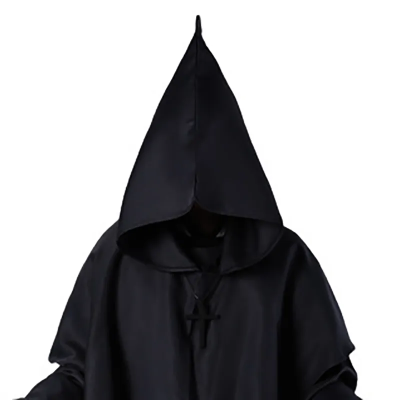 Halloween Medieval Christian Friar Priest Robes Witch Wizard Cloak Cape Party Death Ghost Vampire Devil Cosplay Costumes Halloween Medieval Christian Friar Priest Robes Witch Wizard Cloak Cape Party Death Ghost Vampire Devil Cosplay Costumes