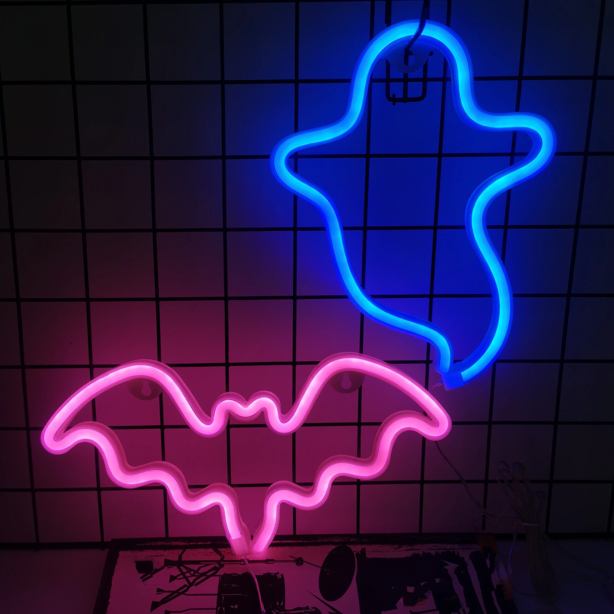 Halloween Neon Lights, USB/Battery Powered, Halloween Room Party Game Room, Bedroom, Party LED Indoor Night Lights Halloween Neon Lights, USB/Battery Powered, Halloween Room Party Game Room, Bedroom, Party LED Indoor Night Lights