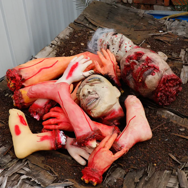 Halloween Party Decoration Bloody Fake Broken Arm Hand Finger Foot Scary Kids Gift For Home Outdoor Horror Props