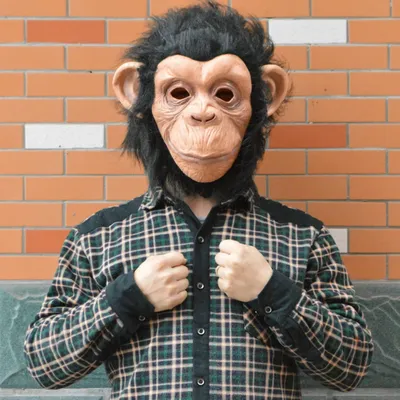 Halloween Performance Mask Big Ear Gorilla Mask Head Cover Halloween Performance Mask Big Ear Gorilla Mask Head Cover
