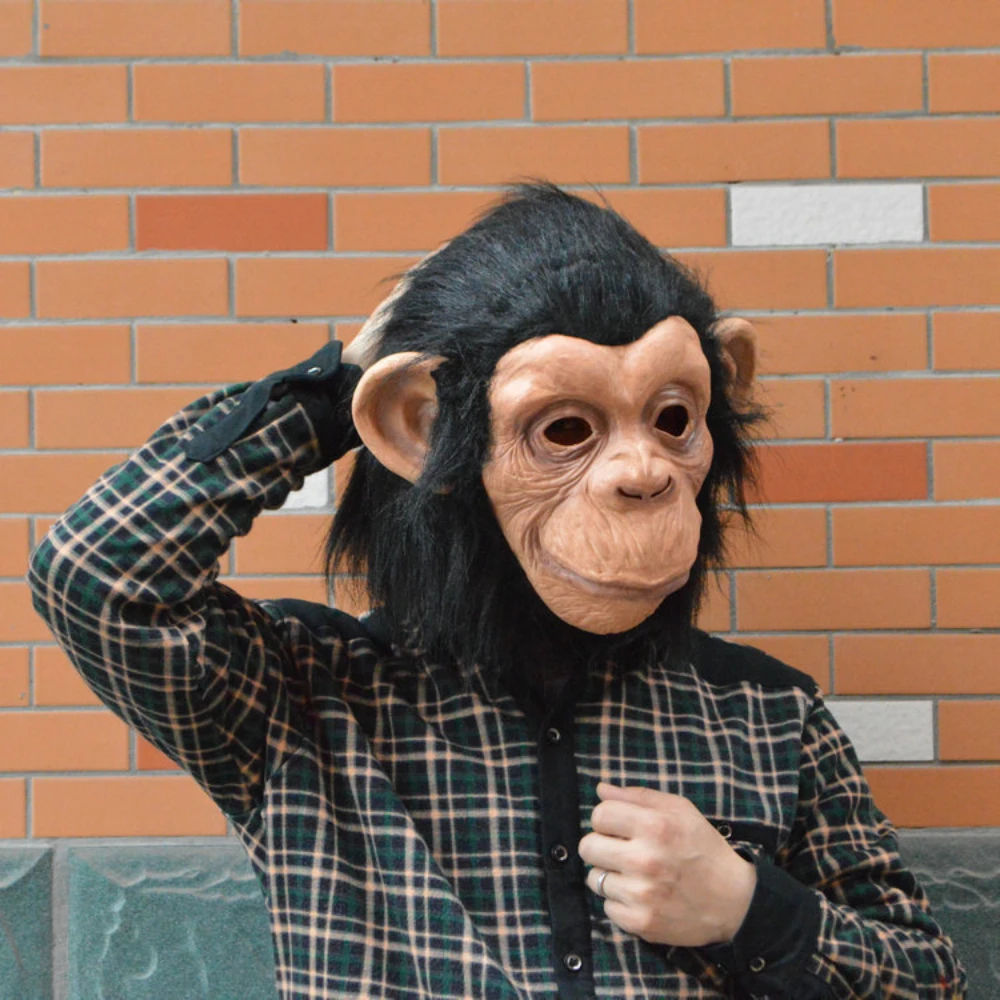 Halloween Performance Mask Big Ear Gorilla Mask Head Cover Halloween Performance Mask Big Ear Gorilla Mask Head Cover