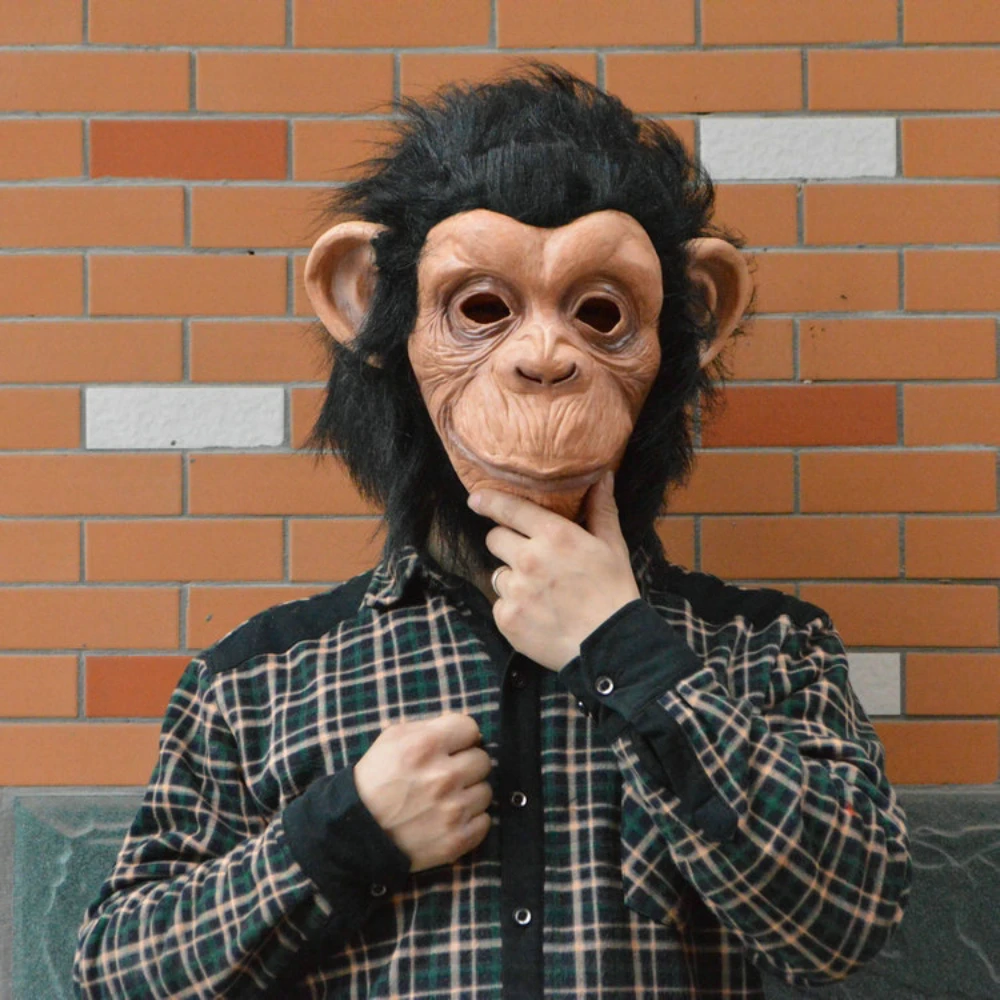 Halloween Performance Mask Big Ear Gorilla Mask Head Cover Halloween Performance Mask Big Ear Gorilla Mask Head Cover