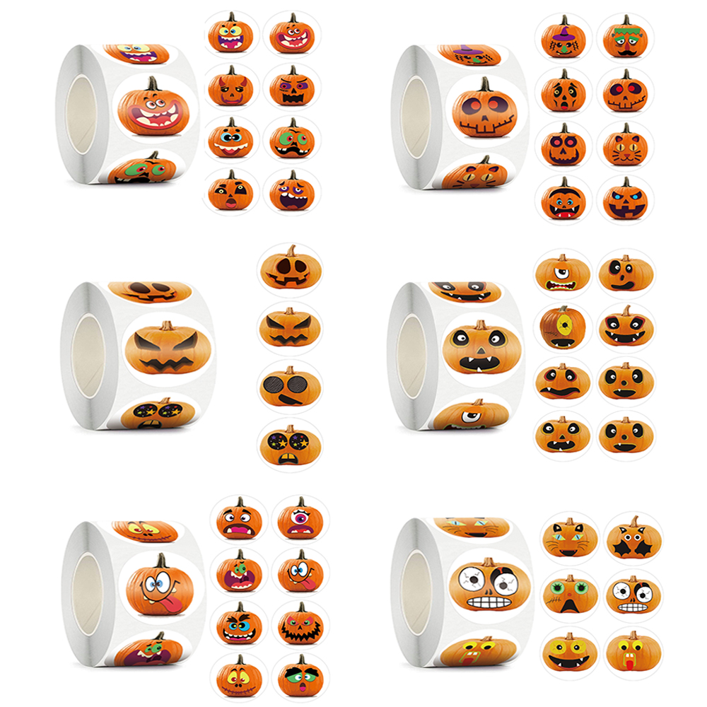 Halloween Pumpkin Stickers (500 pcs) Halloween Pumpkin Stickers (500 pcs)
