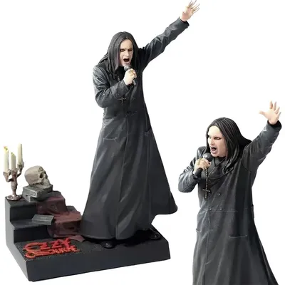 Halloween Pvc Human-shaped Ozzy Osbourned 1:10 Figurines Black Kawaii Heavy Metal Singer Statue Miniatures Decoration Halloween Pvc Human-shaped Ozzy Osbourned 1:10 Figurines Black Kawaii Heavy Metal Singer Statue Miniatures Decoration