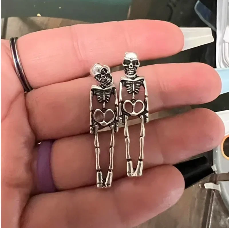 Halloween Skeleton Dangle Earrings Halloween Skeleton Dangle Earrings