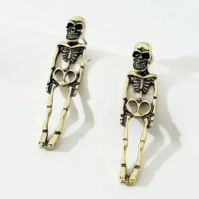 Halloween Skeleton Dangle Earrings Halloween Skeleton Dangle Earrings