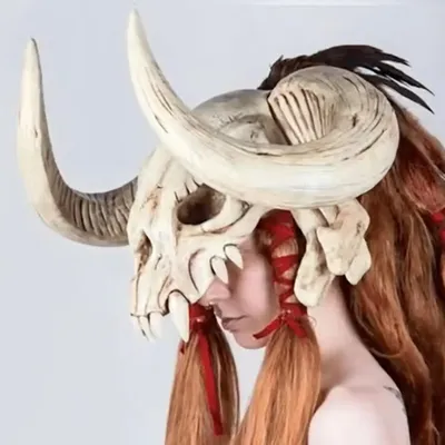 Halloween Skull Cosplay Mask Bull Head Mask for Nightclub Cosplay Halloween Skull Cosplay Mask Bull Head Mask for Nightclub Cosplay
