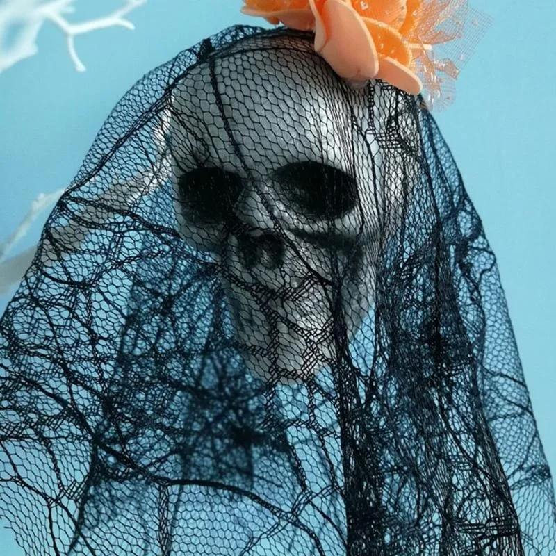 Halloween Skull Hanging Ornaments Foam Skull Bride Clothes Bone Head Scene Layout Props Home Decorations Festival Party