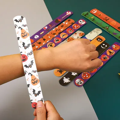 Halloween Slap Bands (10 pcs)