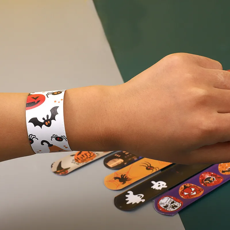 Halloween Slap Bands (10 pcs)
