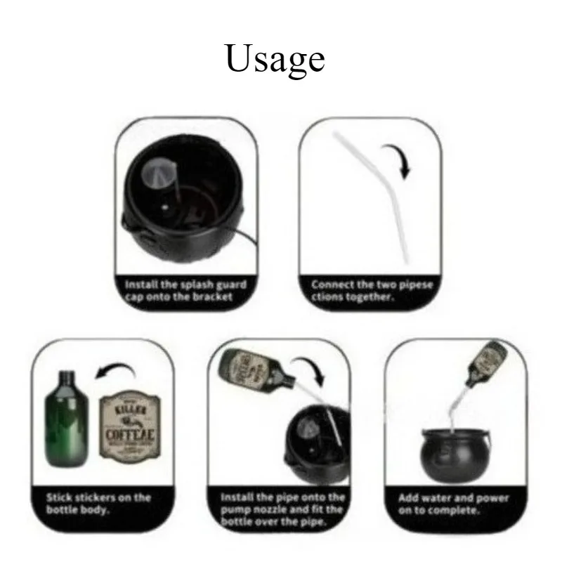 Halloween Witch Cauldron Magic Fog Mist Maker Skeleton Decor for Spooky Hocus Pocus Party, Home, Halloween Party Halloween Witch Cauldron Magic Fog Mist Maker Skeleton Decor for Spooky Hocus Pocus Party, Home, Halloween Party