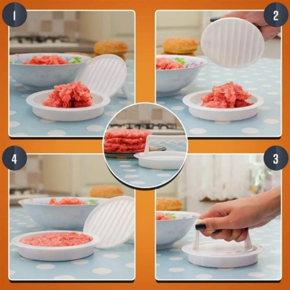 Hamburger Meat Press Tool Patties Machine Meat Burger Machine Mould Food Grade Plastic Hamburger Press Hamburger Meat Press Tool Patties Machine Meat Burger Machine Mould Food Grade Plastic Hamburger Press
